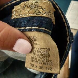 BKE Dark Blue Straight Leg Jeans